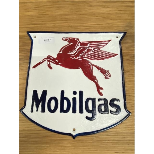 67 - Aluminium Mobil plaque