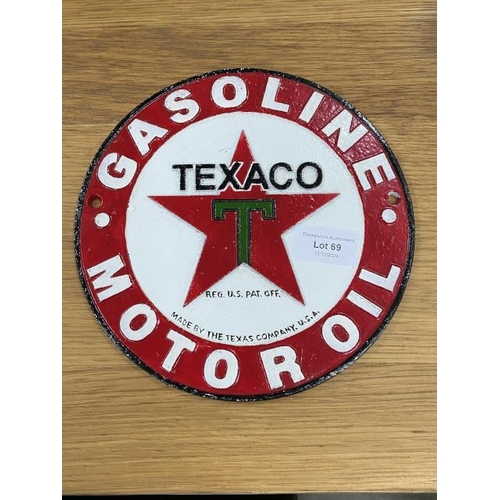 69 - Texaco wall plaque