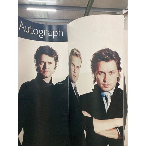 568 - Marks & Spencer Autograph 'Take That' display stand 180H with Take That framed photo and Progress Li... 