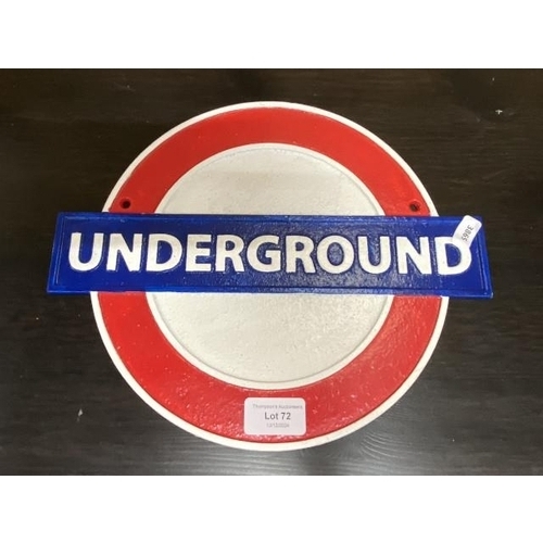 72 - London Underground sign