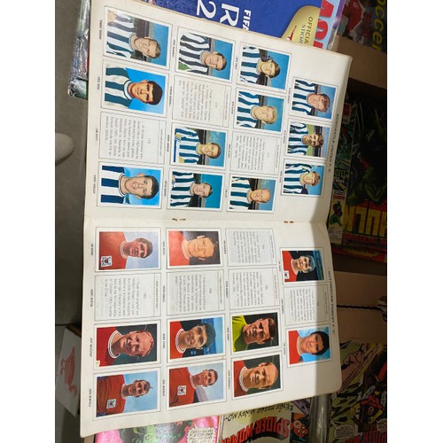 417 - Collection of sticker albums and memorabilia for football, super league, Star Wars etc,  including A... 