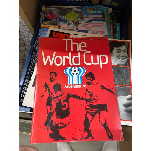 417 - Collection of sticker albums and memorabilia for football, super league, Star Wars etc,  including A... 