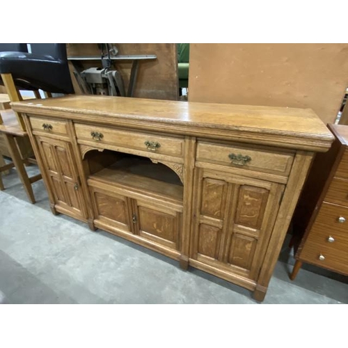 173 - Edwardian oak dresser base 98H 183W 63D