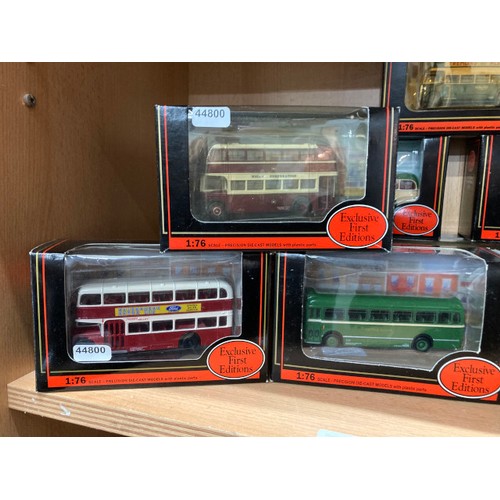 270 - 13 boxed 1:76 diecast Exclusive First Editions buses including Bristol VR III Wilts & Dorset 20421, ... 