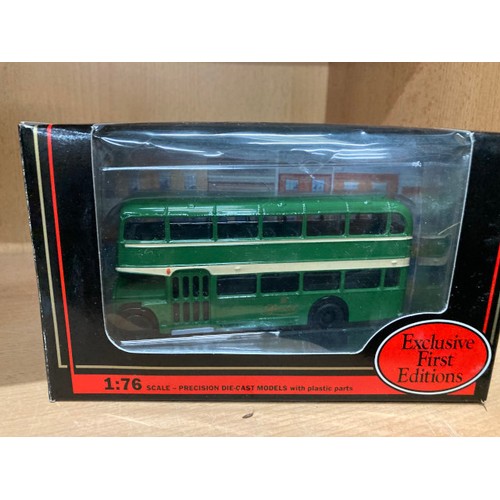 272 - 13 boxed 1:76 diecast Exclusive First Editions buses including Routemaster Overtime London Transport... 