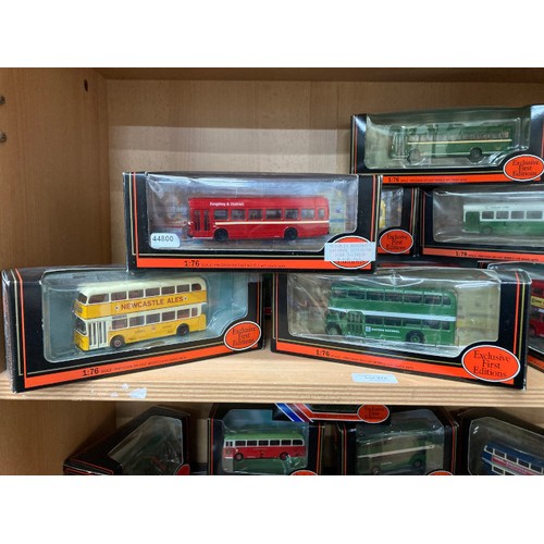 276 - 10 boxed 1:76 diecast Exclusive First Editions buses including Alexander Atlantean Newcastle 24501, ... 