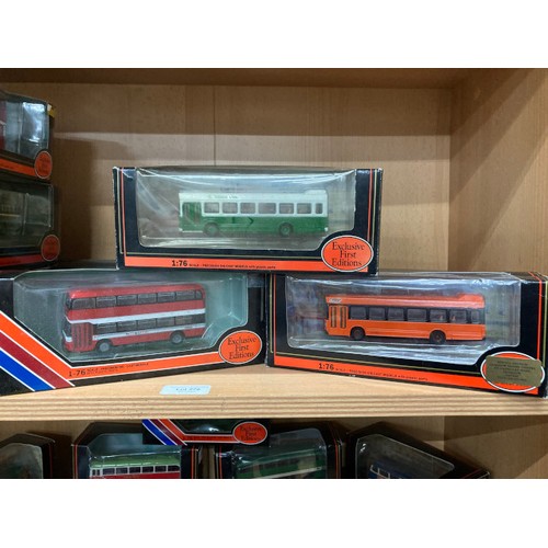 276 - 10 boxed 1:76 diecast Exclusive First Editions buses including Alexander Atlantean Newcastle 24501, ... 