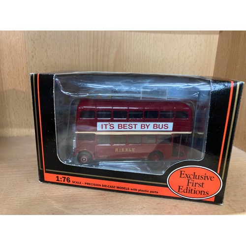 278 - 13 boxed 1:76 diecast Exclusive First Editions buses including Bristol VRIII Yorkshire Rider Bradfor... 