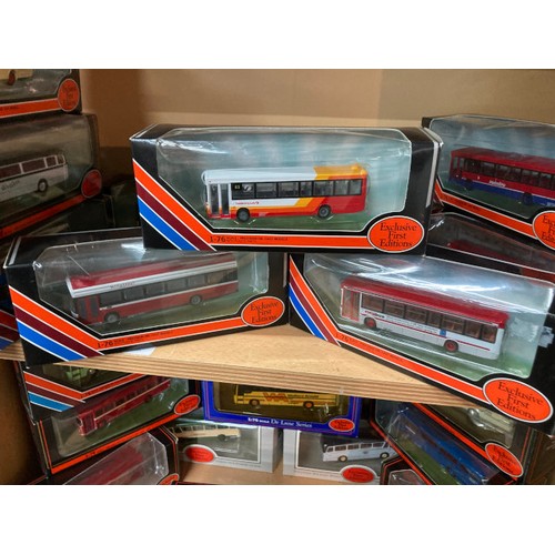 283 - 12 boxed 1:76 diecast Exclusive First Editions buses (one box contains 2 buses) including Timpsons &... 