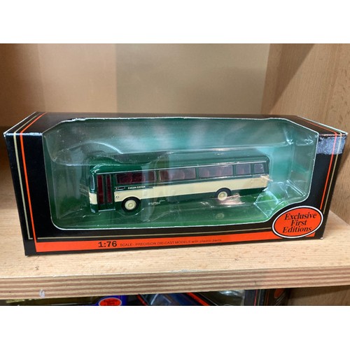 283 - 12 boxed 1:76 diecast Exclusive First Editions buses (one box contains 2 buses) including Timpsons &... 