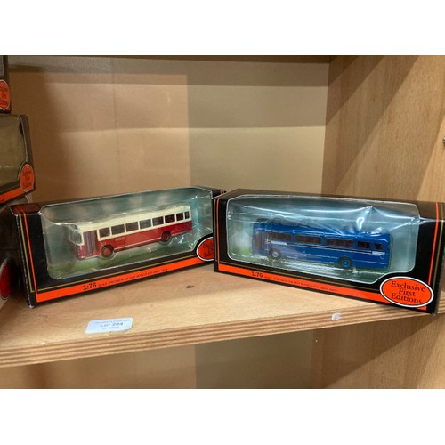 284 - 11 boxed 1:76 diecast Exclusive First Editions buses including Alexander Fleetline Bradford 23703, P... 