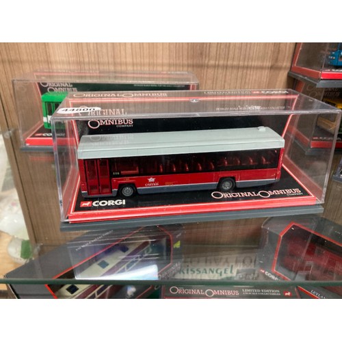 460 - 13 boxed CORGI Original Omnibus Limited Edition diecast model buses including Neoplan Cityline Parry... 