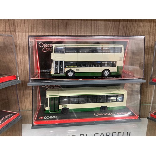 460 - 13 boxed CORGI Original Omnibus Limited Edition diecast model buses including Neoplan Cityline Parry... 