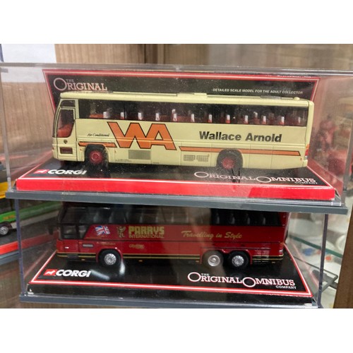 460 - 13 boxed CORGI Original Omnibus Limited Edition diecast model buses including Neoplan Cityline Parry... 