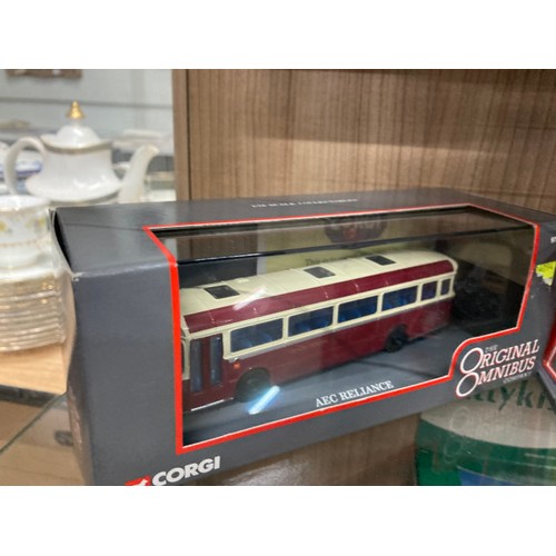 461 - 10 boxed CORGI Limited Edition diecast bus models including Bristol Tower Wagon Maidstone & District... 