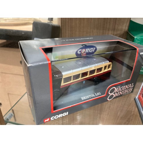 461 - 10 boxed CORGI Limited Edition diecast bus models including Bristol Tower Wagon Maidstone & District... 