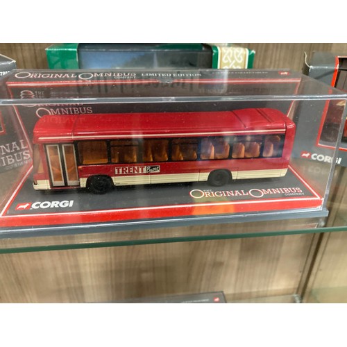 461 - 10 boxed CORGI Limited Edition diecast bus models including Bristol Tower Wagon Maidstone & District... 