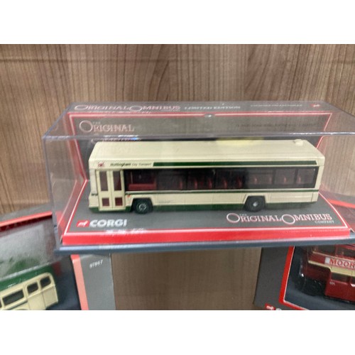 461 - 10 boxed CORGI Limited Edition diecast bus models including Bristol Tower Wagon Maidstone & District... 