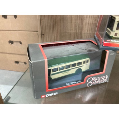 461 - 10 boxed CORGI Limited Edition diecast bus models including Bristol Tower Wagon Maidstone & District... 