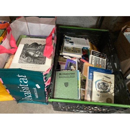 486 - 8 bags & 6 boxes of books & 1 crate of LP's inc. Angela Brazil, Warne's, A. Thirkell, Susan Hill, Su... 