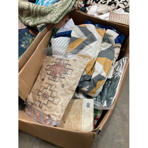 221 - Large quantity of ex shop stock samples including cushion covers and curtains  from suppliers such a... 