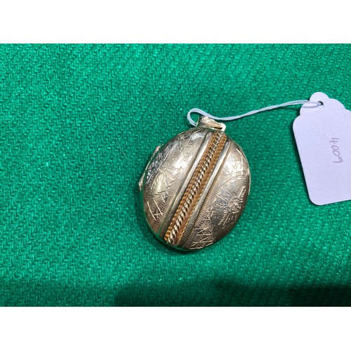 332 - 9ct gold locket 19.7g