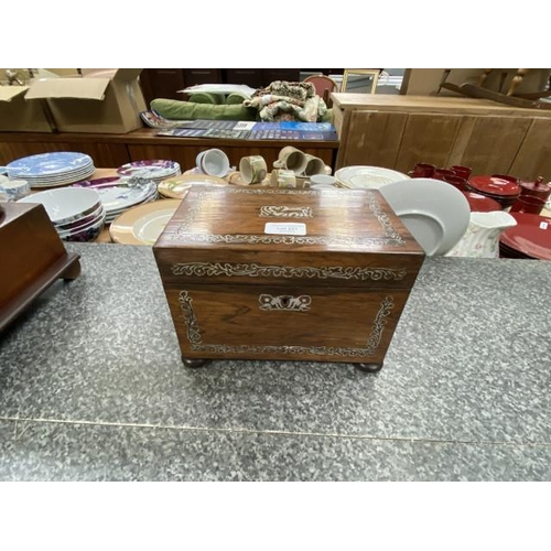 221 - Regency rosewood tea caddy