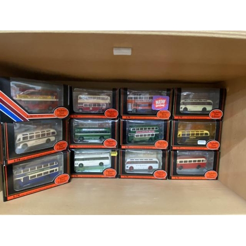 241 - 12 boxed 1:76 diecast Exclusive First Editions buses including Bristol MW Coach Royal Blue 16203, Da... 