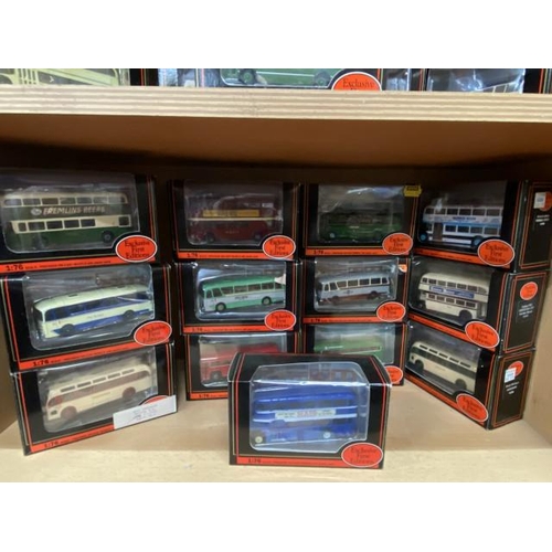 243 - 13 boxed 1:76 diecast Exclusive First Editions buses including Cavalier Coach East Yorkshire 12102, ... 