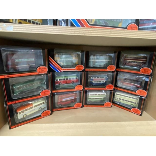 250 - 12 boxed 1:76 diecast Exclusive First Editions buses including AEC Regent V South Wales 19704, Bedfo... 