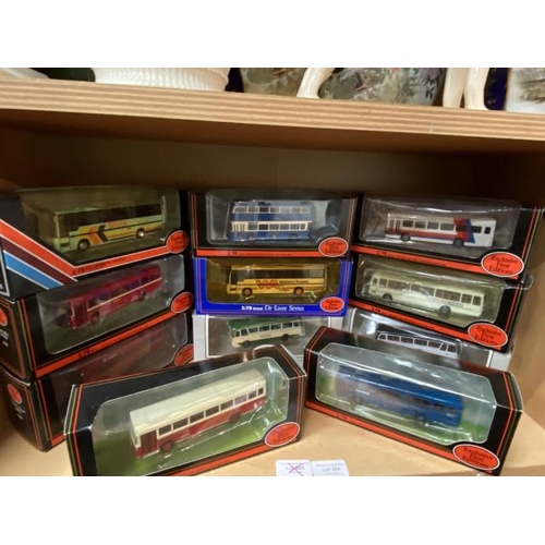 254 - 11 boxed 1:76 diecast Exclusive First Editions buses including Alexander Fleetline Bradford 23703, P... 