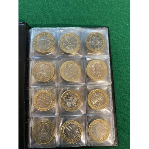 304 - Full set of £2 commemorative circulated coins from 1999 Rugby to 2016 Fire of London including date ... 