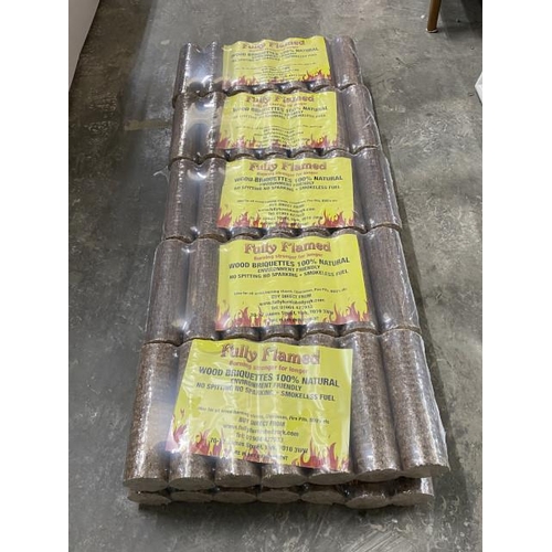 39 - 10 bags of 100% natural briquettes with certificate of analysis results