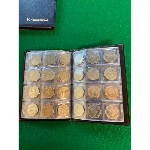 299 - Album of circulated commemorative 50p's 1998-2023 including 2008 Britannia and 2017 Shield, but miss... 