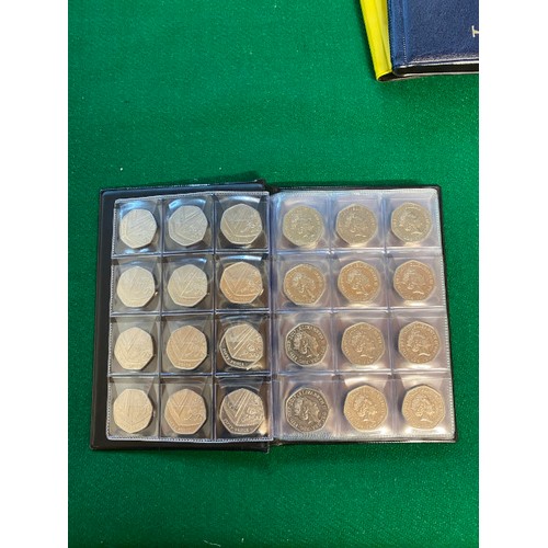 300 - Album of circulated 2017 50p Shields (96 coins)