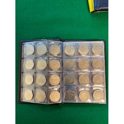 300 - Album of circulated 2017 50p Shields (96 coins)