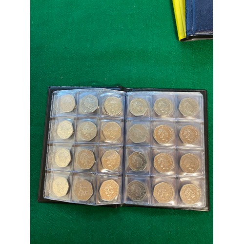 300 - Album of circulated 2017 50p Shields (96 coins)