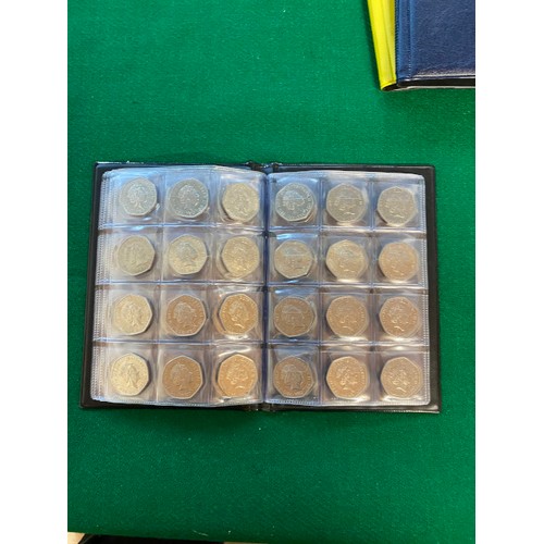 300 - Album of circulated 2017 50p Shields (96 coins)