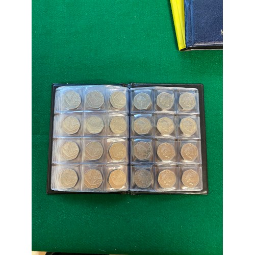 300 - Album of circulated 2017 50p Shields (96 coins)