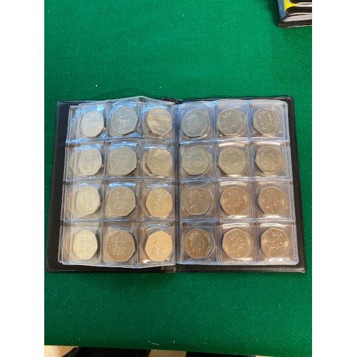 300 - Album of circulated 2017 50p Shields (96 coins)