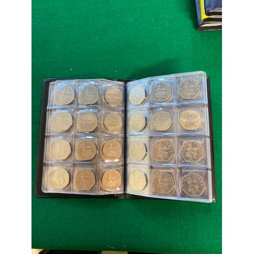 301 - Album of circulated 1997 50p Britannia's (62 coins)