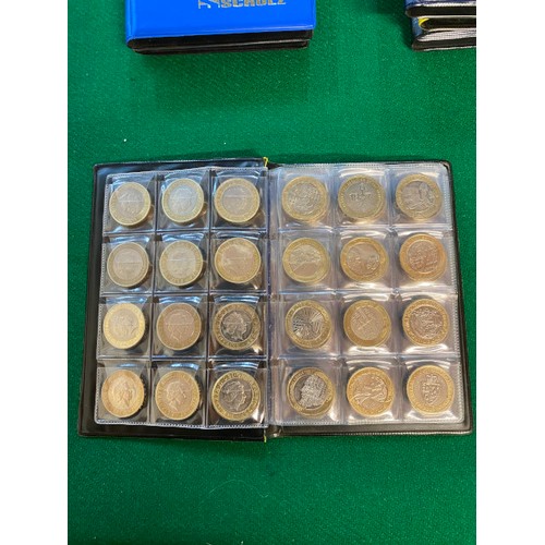 302 - Full set of £2 commemorative circulated coins from 1999 Rugby to 2016 Fire of London (37 coins)