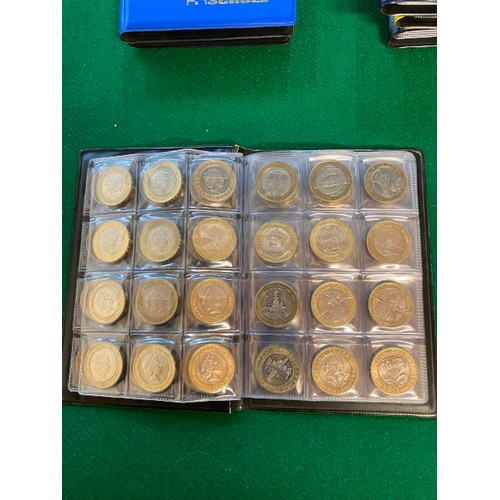 302 - Full set of £2 commemorative circulated coins from 1999 Rugby to 2016 Fire of London (37 coins)