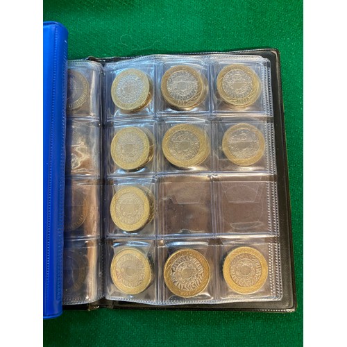 305 - Full set of £2 commemorative circulated coins from 1999 Rugby to 2016 Fire of London including date ... 