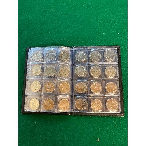 309 - Circulated 2018 Tailor of Gloucester 50p's (38), 2018 Mrs Tittlemouse 50p's (58)