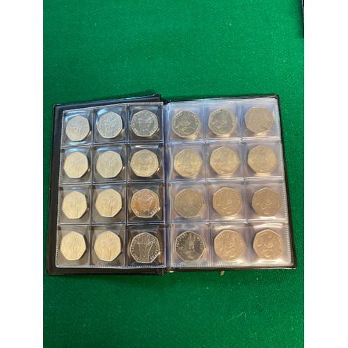 309 - Circulated 2018 Tailor of Gloucester 50p's (38), 2018 Mrs Tittlemouse 50p's (58)