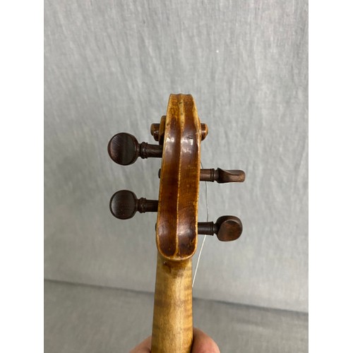 237 - Cased 3/4 violin with bow