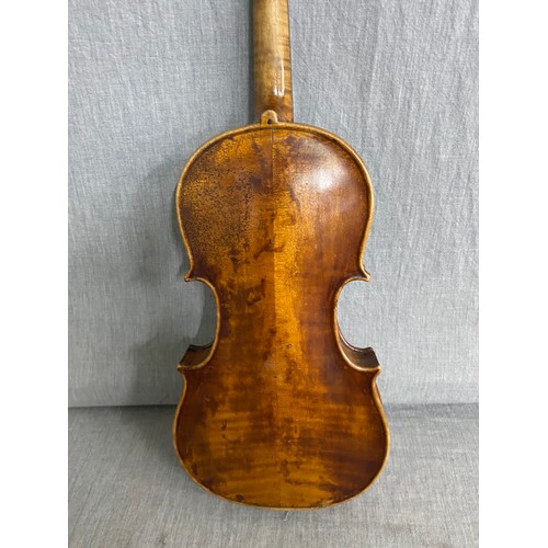 237 - Cased 3/4 violin with bow