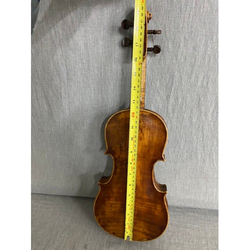 237 - Cased 3/4 violin with bow