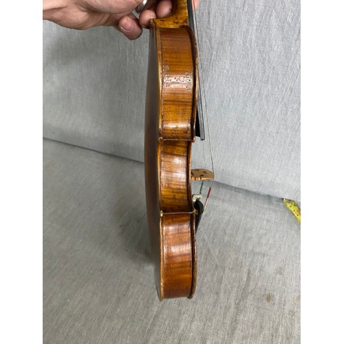 237 - Cased 3/4 violin with bow